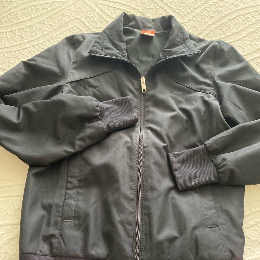 Nike dri fit nylon bomber.